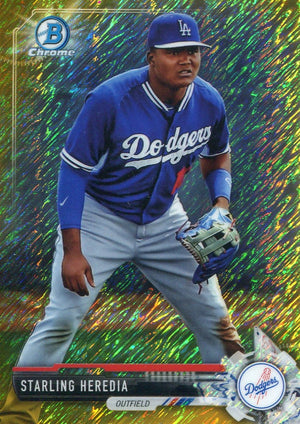 Starling Heredia 2017 Bowman Chrome Gold Card