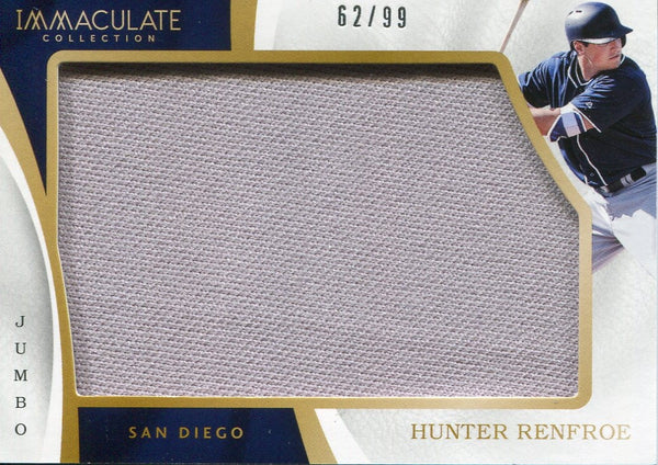 Hunter Renfroe 2017 Panini Immaculate Collection Jumbo Jersey Card