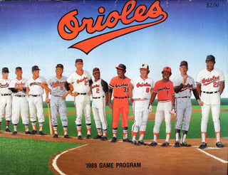 Baltimore Orioles 1989 Game Program (Ticket Stubs)