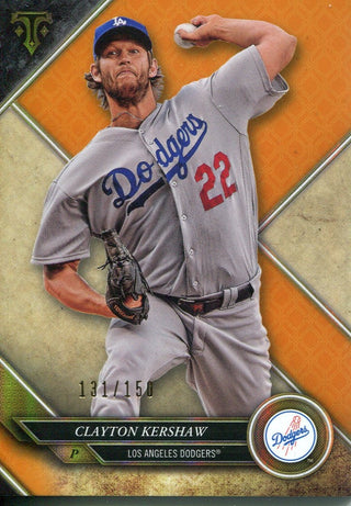 Clayton Kershaw 2017 Topps Triple Threads Los Angeles Dodgers Card