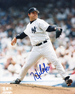 Hideki Irabu Autographed New York Yankees 8x10 Photo