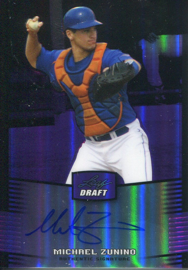Michael Zunino 2012 Autographed Leaf Draft Rookie Card