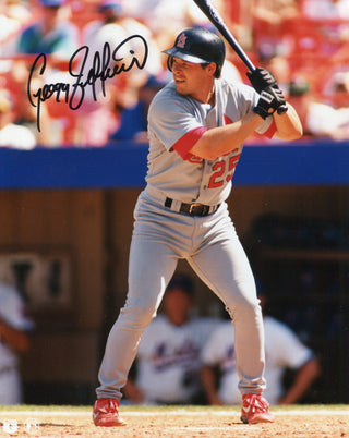 Gregg Jefferies Autographed St. Louis Cardinals 8x10 Photo