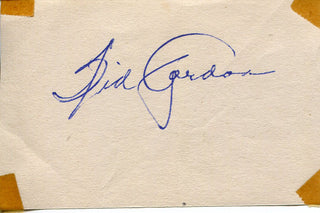 Sid Gordon Autographed 3x5 Postcard