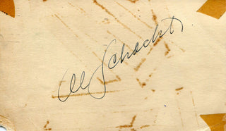 Al Schacht Autographed 3x5 Postcard
