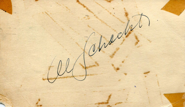 Al Schacht Autographed 3x5 Postcard