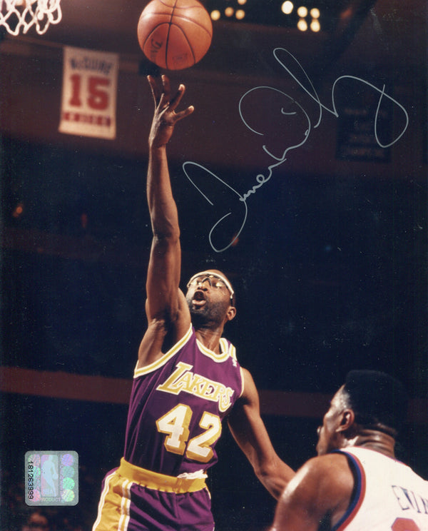 James Worthy Autographed 8x10 Basketball Photo