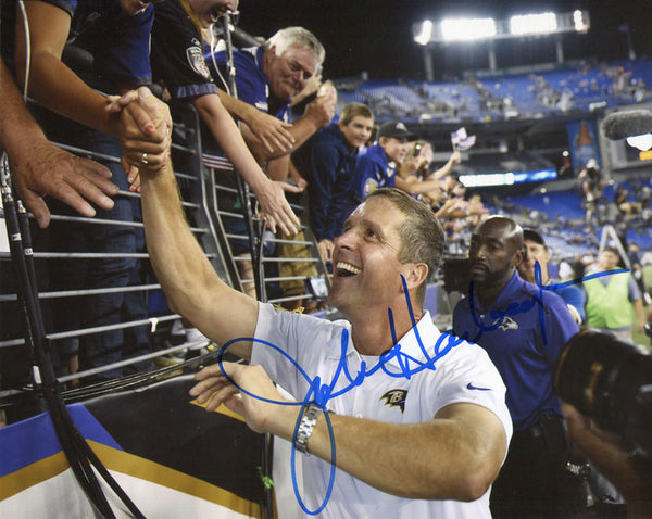 John Harbaugh Autographed 8x10 Photo