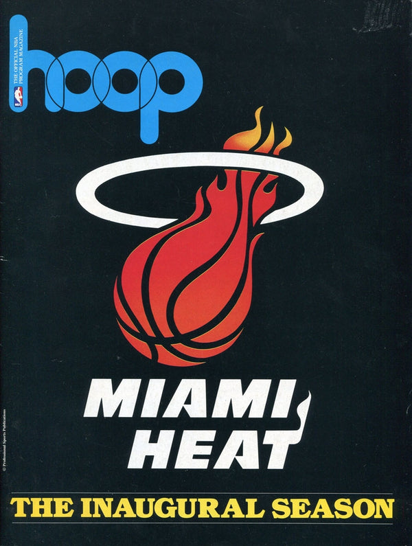 1988 Miami Heat Inaugural Season HOOP Official NBA Program Magazine