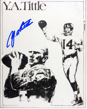 Y.A. Tittle Autographed 8x10 Photo