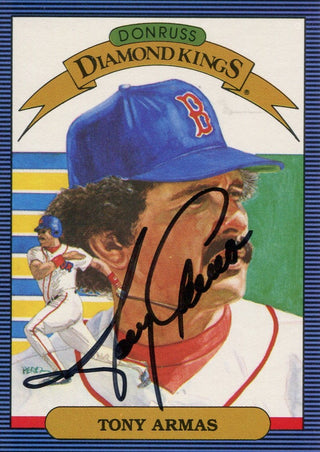Tony Armas Autographed 1985 Diamond Kings Card