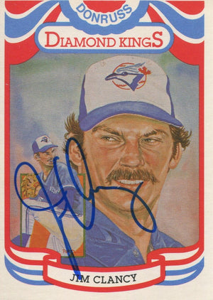 Jim Clancy Autographed 1983 Diamond Kings Card