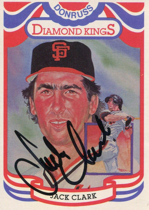 Jack Clark Autographed 1983 Diamond Kings Card