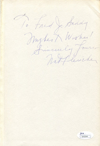 Nat Fleischer Autographed 1972 Boxing Encyclopedia Book (JSA)