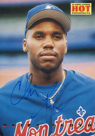 Cliff Floyd Autographed 1994 O-Pee-Chee Rookie Card