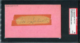 Joe Lapchic Cut Autographed 3x5 Card