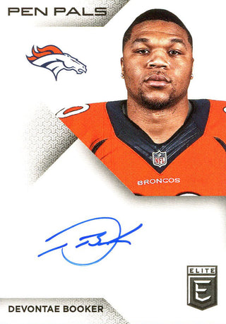 Devontae Booker Autographed 2016 Panini Pen Pals Elite Card