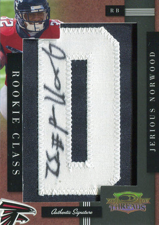 Jerious Norwood Autographed 2006 Donruss Threads Card