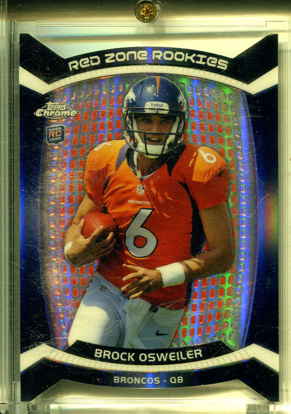 Brock Osweiler 2012 Topps Chrome Red Zone Rookie Card