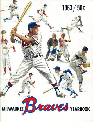 Milwaukee Braves 1963 MLB Baseball Yearbook