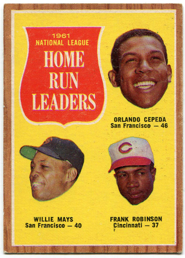 Home Run Leaders 1962 Topps Card