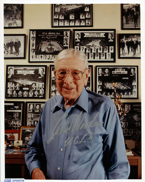 John Wooden UCLA Autographed / Signed UCLA 8x10 Photo (Global)&(JSA)