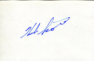 Herb Score Autographed 3x5 Card