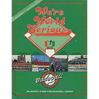 Miami Hurricanes 1990 Official Baseball Yearbook