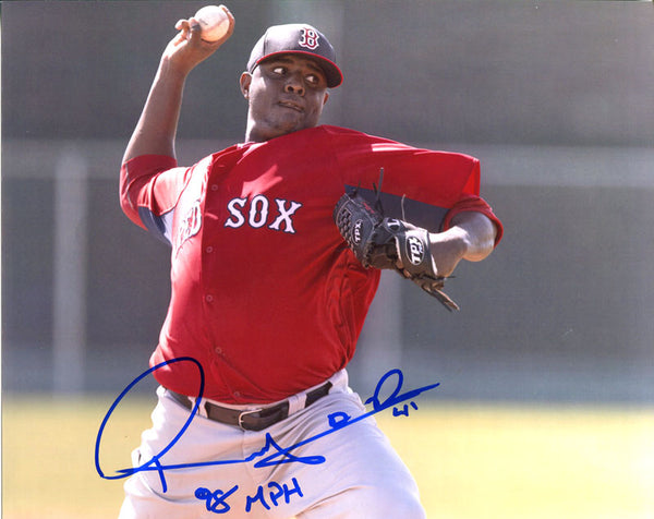 Rubby De La Rosa 98 MPH Autographed 8x10 Photo