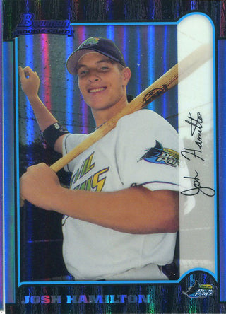 Josh Hamilton Unsigned 2013 Bowman Rookie Reprint Card
