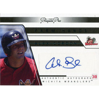 Alex Gordon Autographed 2006 Tristar Prospects Plus Card