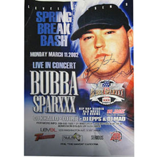 Bubba Sparxx Autographed/Signed Poster