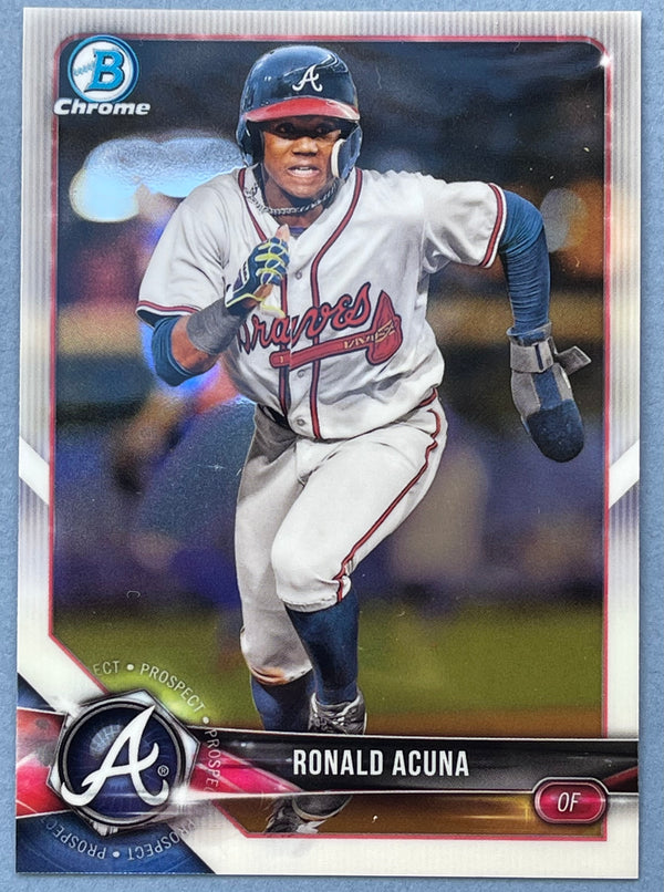 Ronald Acuna Jr. 2018 Bowman Chrome Card