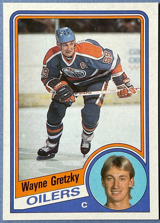 Wayne Gretzky Unsigned 1984-85 Topps Hockey Card #51