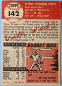 Vic Wertz 1953 Topps baseball Card #142