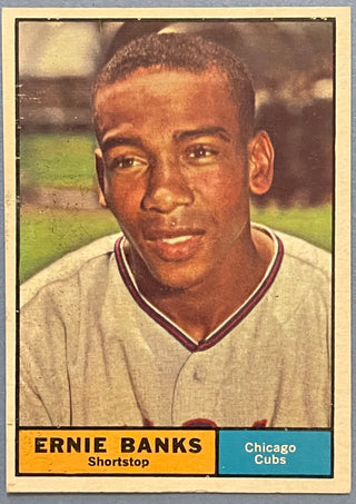 1960 TOPPS #10 ERNIE BANKS CHICAGO CUBS BASEBALL CARD EX/MT