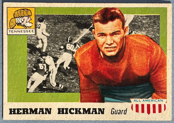 Herman Hickman 1955 Topps All American Football Card #1
