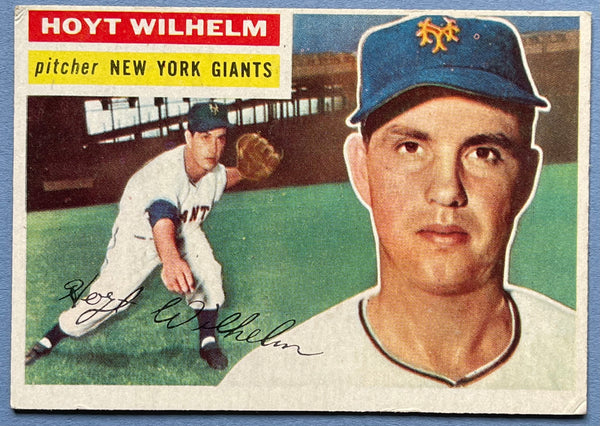Hoyt Wilhelm 1956 Topps baseball Card #307
