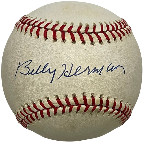 Billy Herman Autographed Official Baseball (JSA)