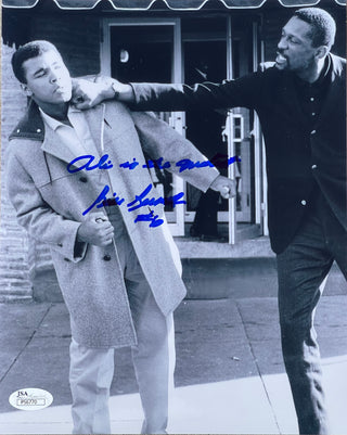 Bill Russell Autographed 8x10 Photo with Muhammad Ali (JSA)