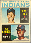 Tommy John & Bob Chance 1964 Topps Rookie Stars Baseball Card #146