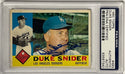 Duke Snider Autographed 1960 Topps Card #493 (PSA)