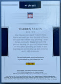 Warren Spahn 2020 National Treasures Legendary Materials Booklet Card #53/99