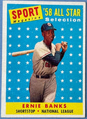 Ernie Banks 1958 Topps All Star baseball Card #482
