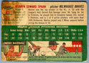 Warren Spahn 1954 Topps baseball Card #20