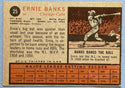 Ernie Banks 1962 Topps baseball Card #25
