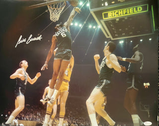 Bill Russell Autographed 16x20 Photo vs Lakers (JSA)