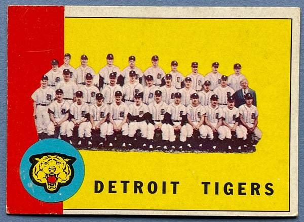1963 Topps Baseball Detroit Tigers Team Card #552