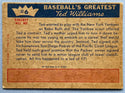 Ted Williams 1959 Fleer Baseball Card #6 Ted Turns Professional