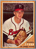 Warren Spahn 1962 Topps baseball Card #100